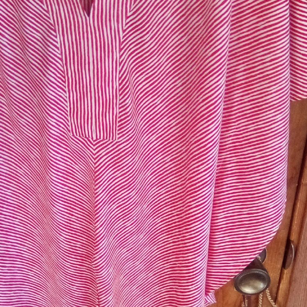 Chico's Red and White Striped Blouse - Picture 4 of 14